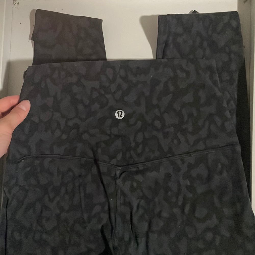 lulu lemon align 28 inch cheetah print leggings